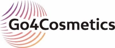 Logo z graficznie przedstawioną kula i napisem Go4Cosmetics