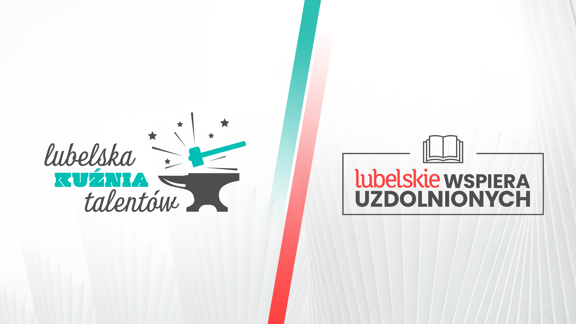 Logotyp do programu Kuźnia talentów i lubelskie wspiera uzdolnionych