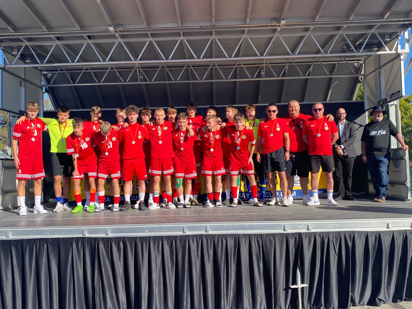 drużyna województwa lubelskiego podczas dekoracji w Las Vegas