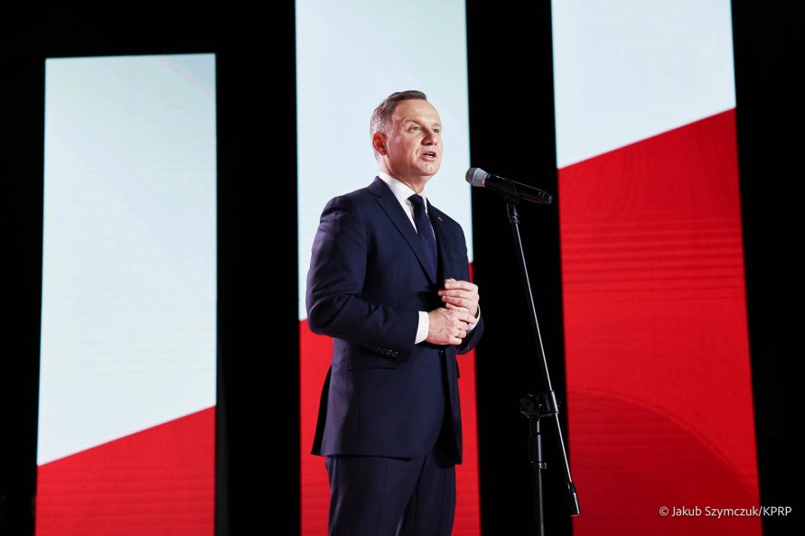 Prezydent RP podczas konferencji