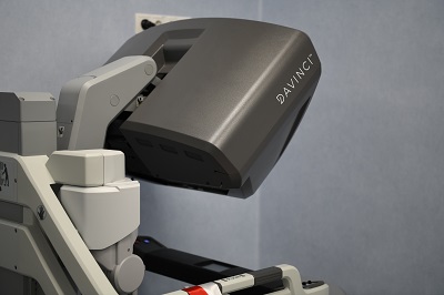 widok na aparat operacyjny da Vinci