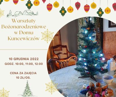 Mała choinka na świątecznym stole