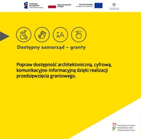 Logotyp do programu dostępny samorząd granty