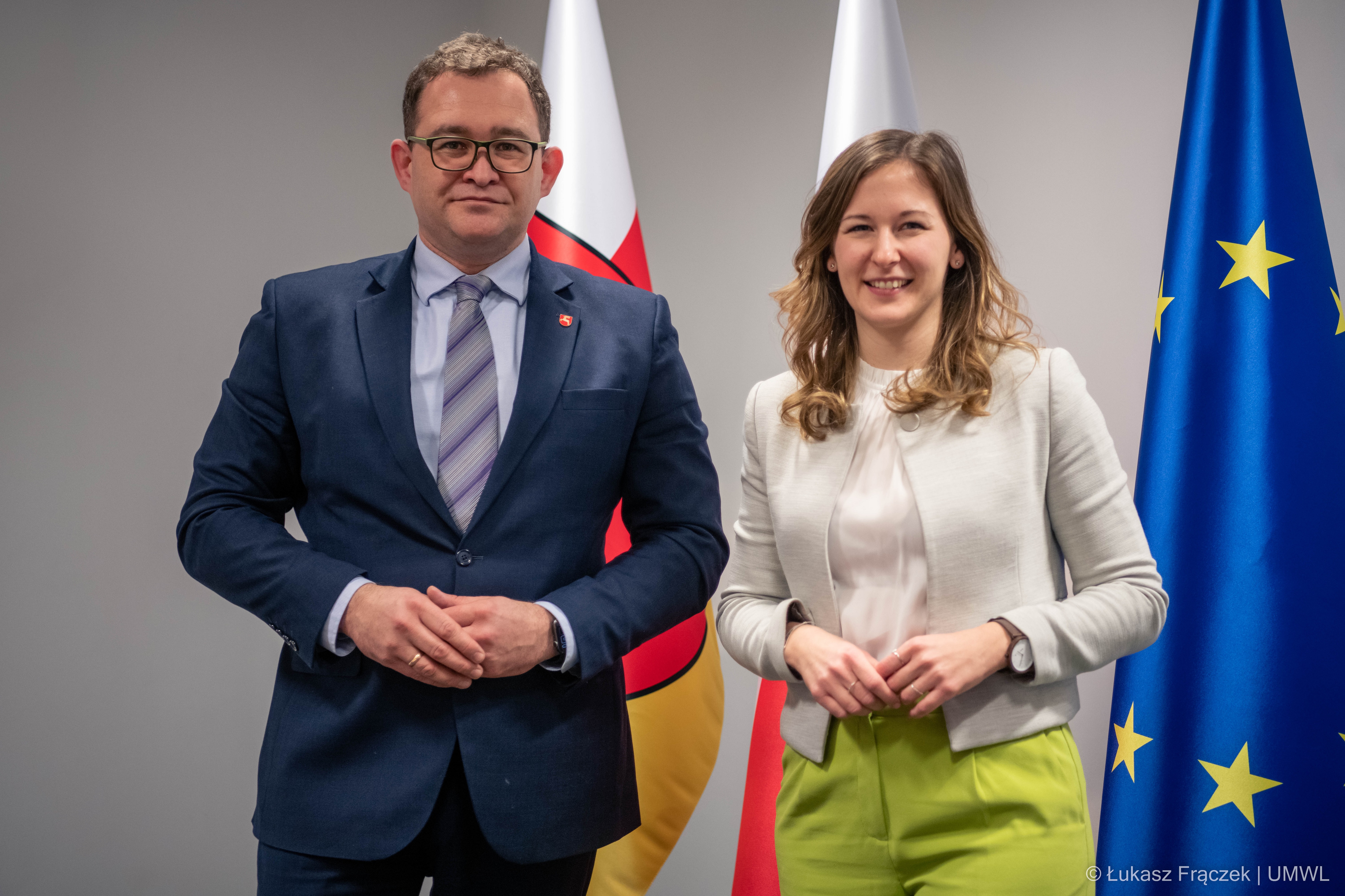 Bartłomiej Bałaban wraz z Claudia Plakolm