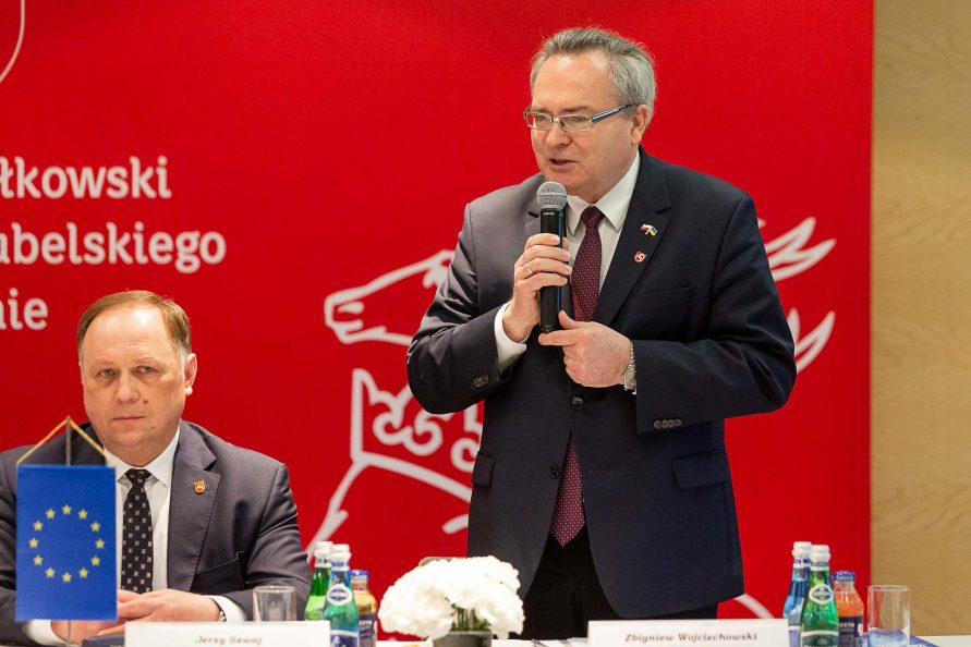 Wicemarszałek Zbigniew Wojciechowski i Przewodniczący Sejmiku Jerzy Szwaj