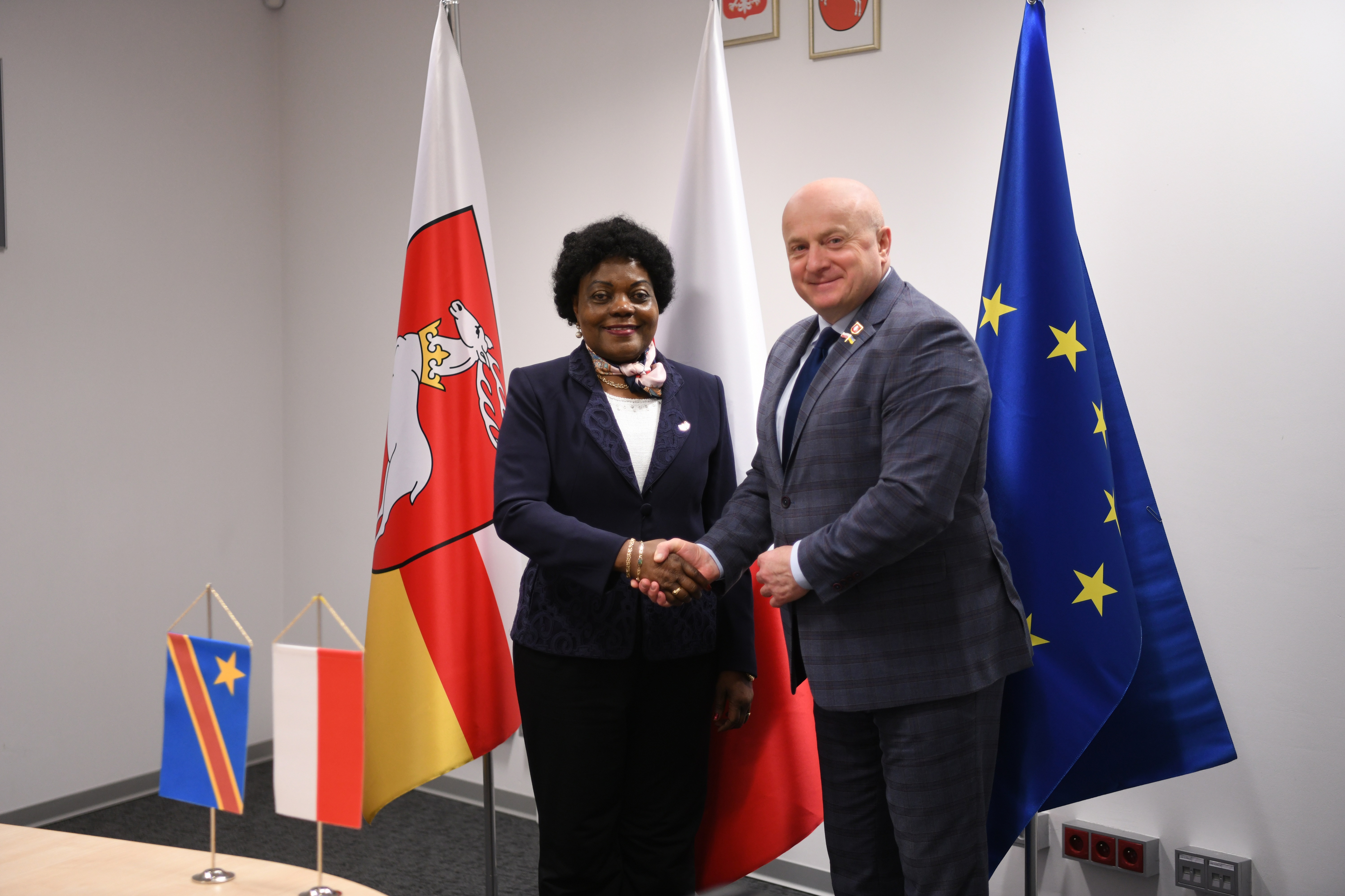 Jarosław Stawiarski i Ambasador Republiki Konga