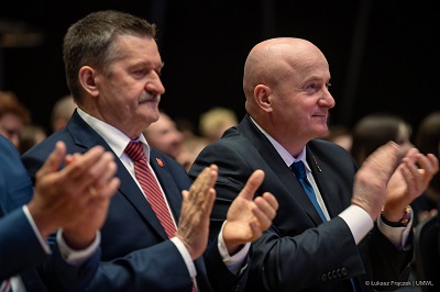 Jarosław Stawiarski Marszałek Województwa Lubelskiego, Zdzisław Szwed Członek Zarządu WL