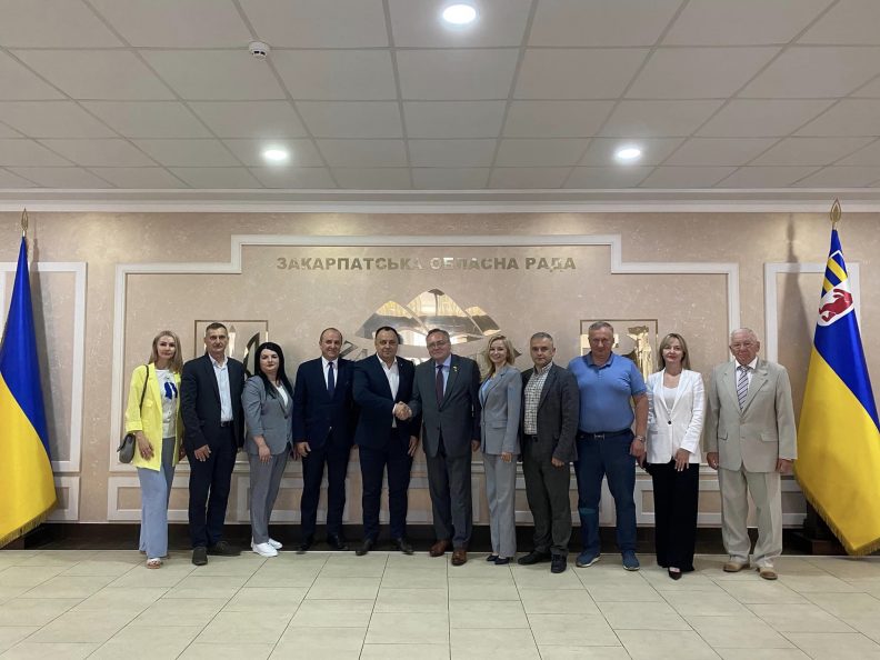 Uczestnicy wizyty w obwodzie zakarpackim
