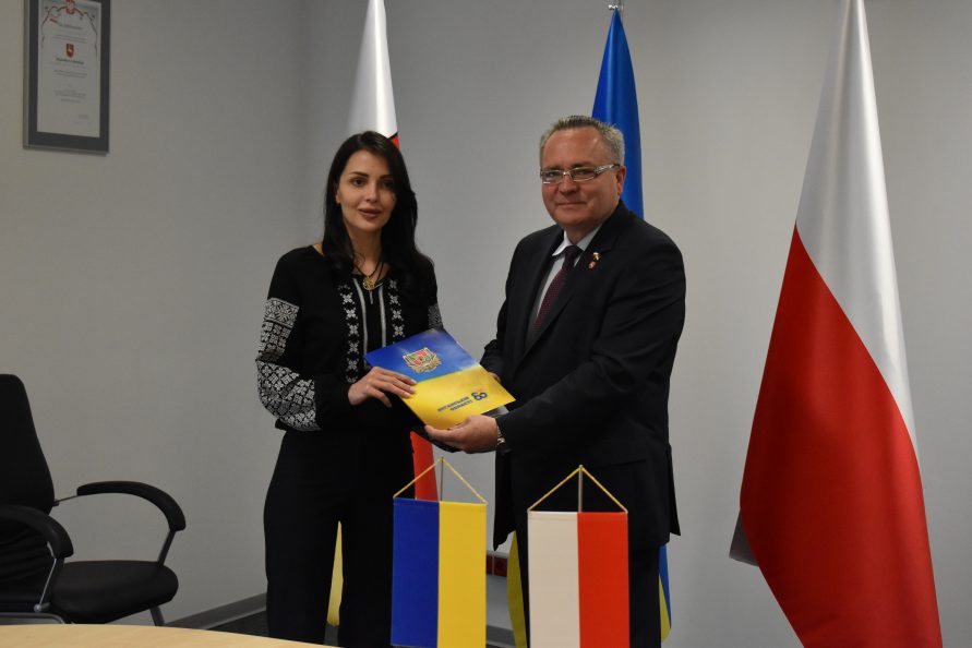 Wicemarszałek Zbigniew Wojciechowski i Jana Litwinowa