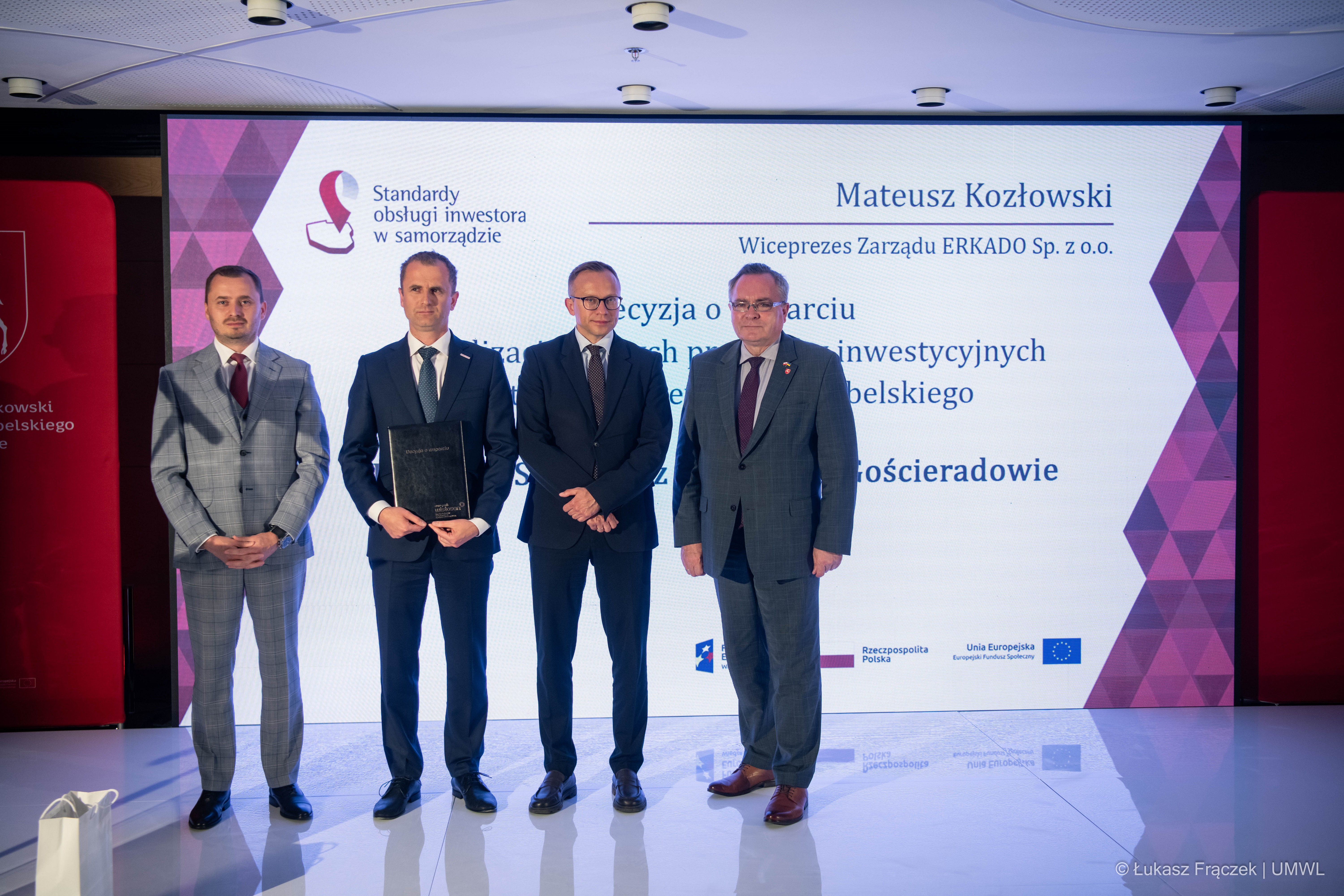 Zbigniew Wojciechowski i Artur Soboń w towarzystwie Tomasza Miśko i Mateusza Kozłowskiego