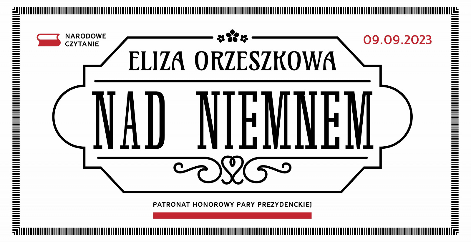 Logotyp wydarzenia Narodowe Czytanie 2023