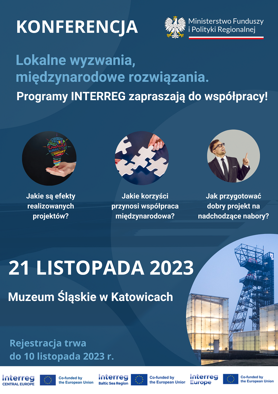 plakat z informacjami na temat omawianej konferencji