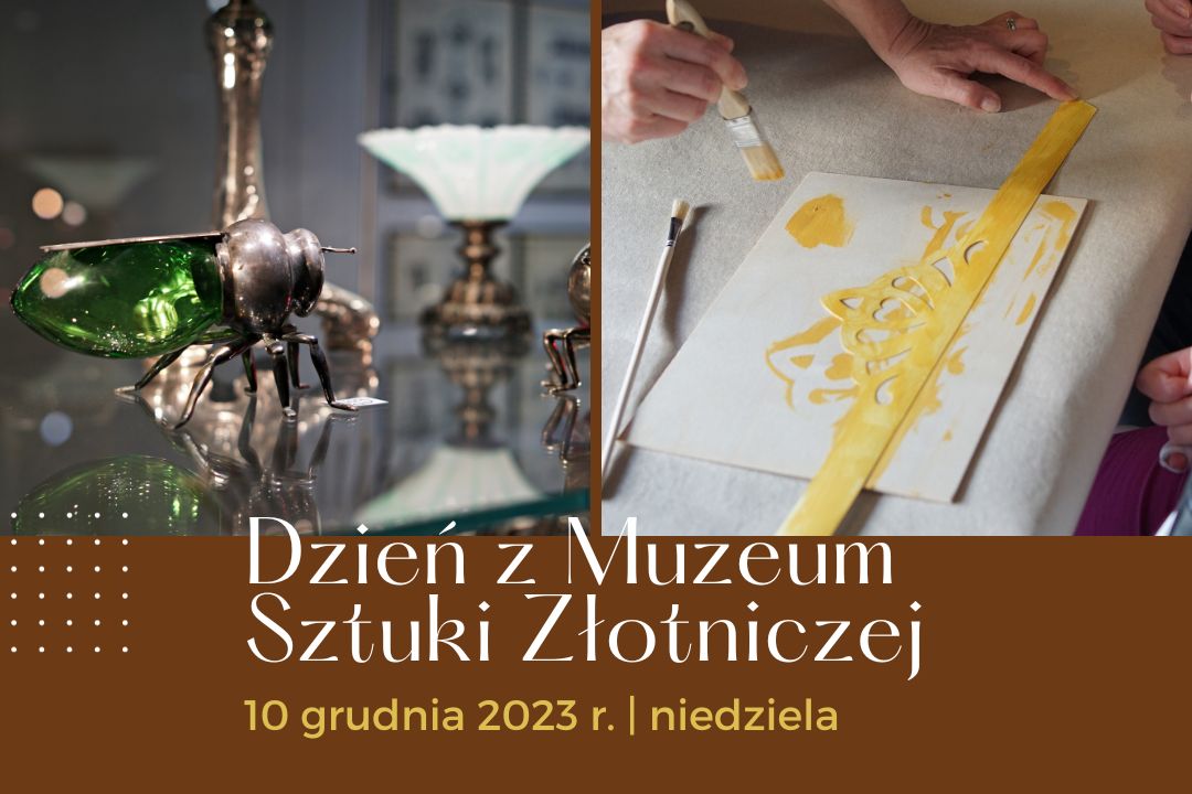 Prace malarskie i napis Dzień z Muzeum Sztuki Złotniczej