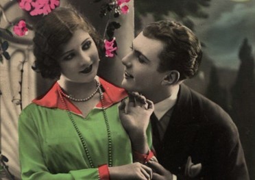 stylizowana fotografia przedstawiająca mężycznę i kobietę