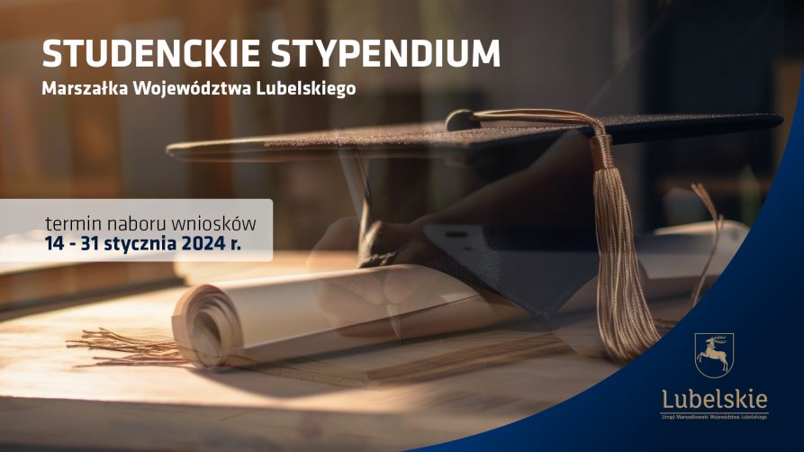 Zdjęcie przedstawia biret absolwenta oraz termin naboru wniosków