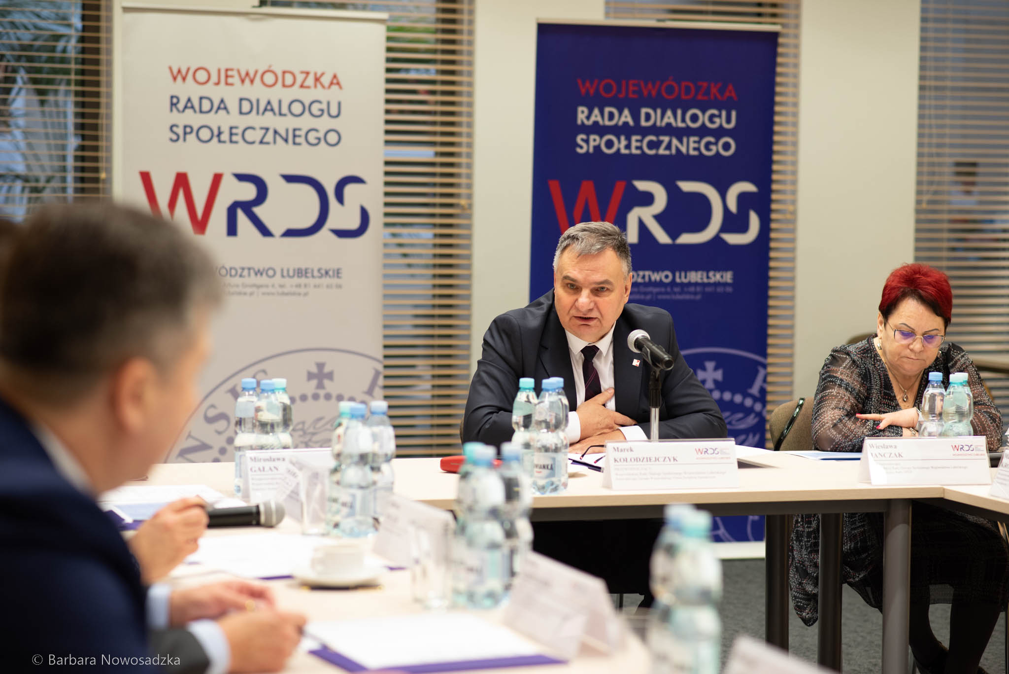 Obradujący członkowie podczas lutowego spotkania Prezydium WRDS WL