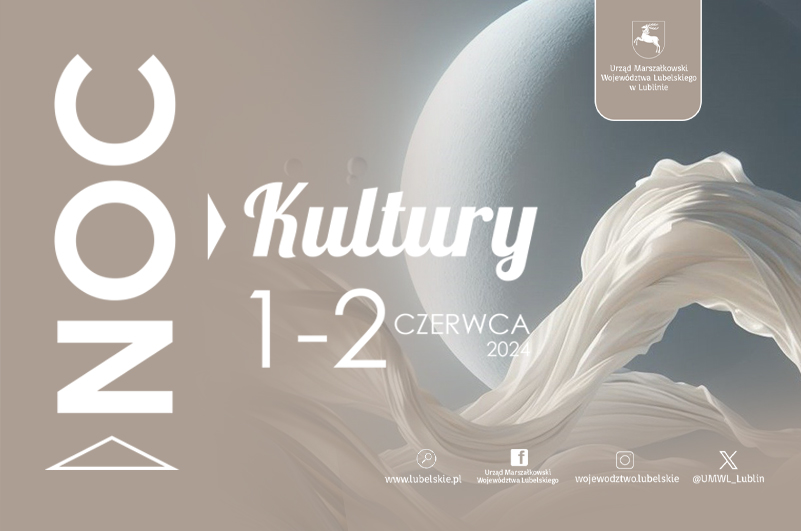 GRafika z nzapisem noc kultury 1-2 czerwca