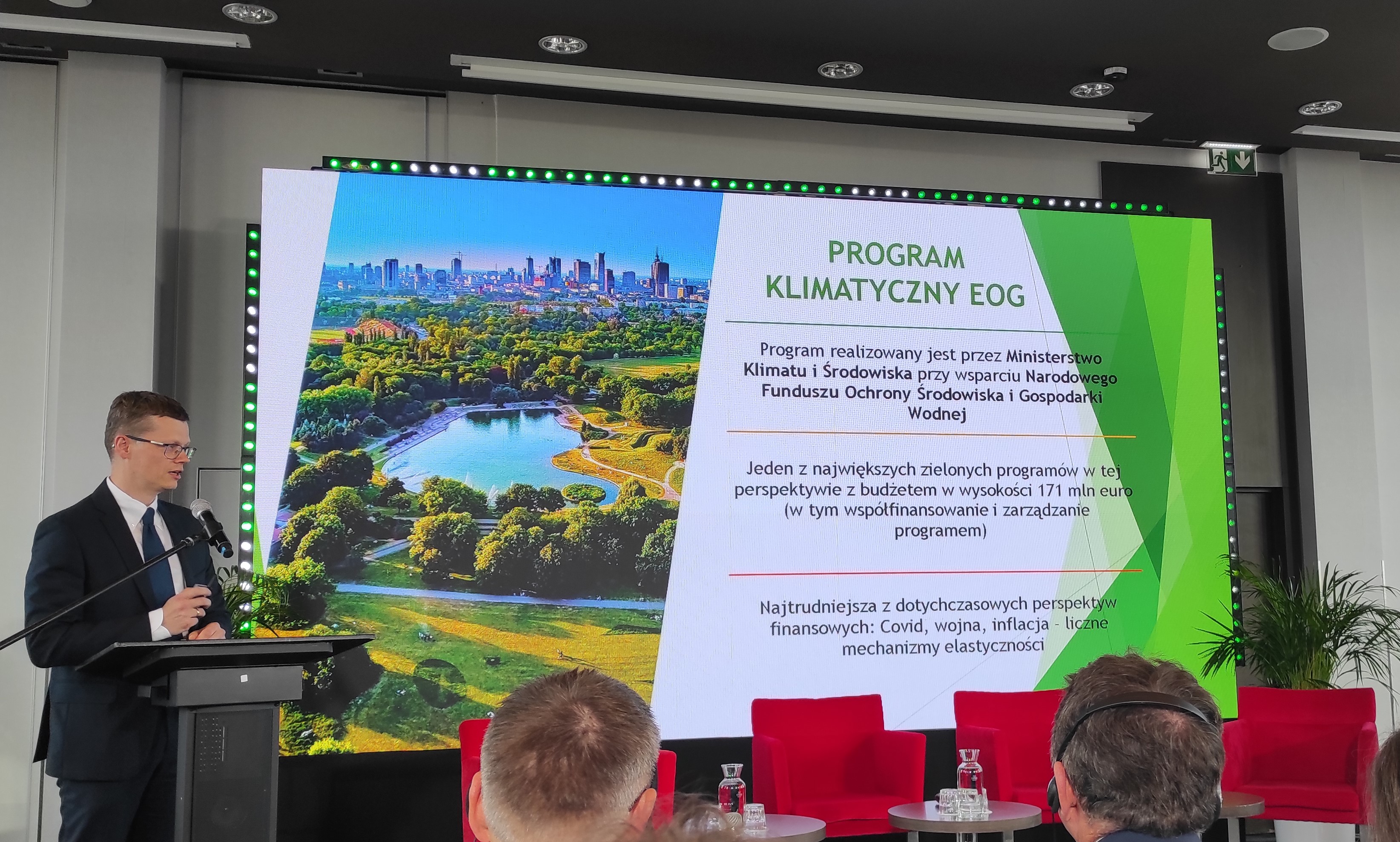 Prezentacja udzielana podczas konferencji