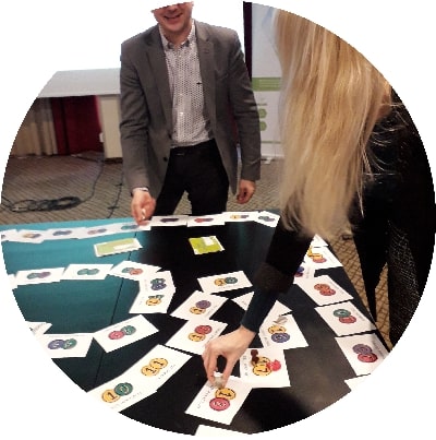 Przedstawiciele Województwa Lubelskiego uczestniczą we wspólnej grze jako elemencie spotkania partnerskiego w ramach projektu REC4EU