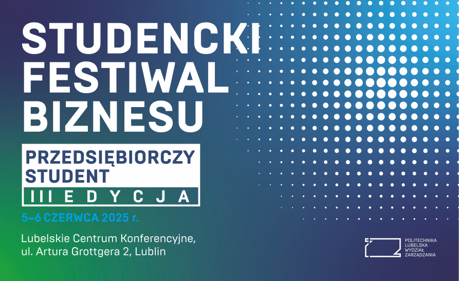grafika przedstawia logo konferencji Studencki Festiwal Biznesu