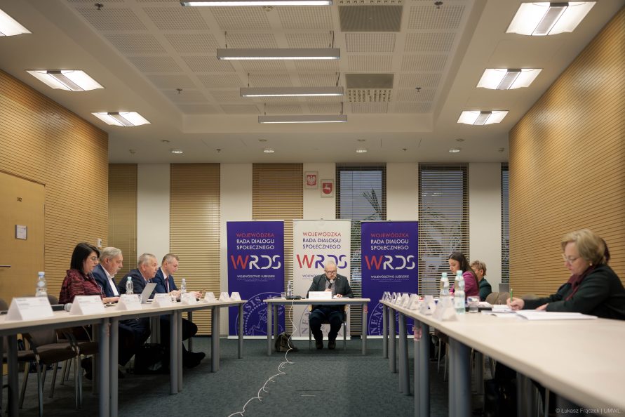 Posiedzenie Stałego Zespołu Roboczego ds. Polityki Społecznej i Ochrony Zdrowia Wojewódzkiej Rady Dialogu Społecznego Województwa Lubelskiego