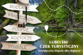 Grafika do projektu "Lubelski Czek Turystyczny".